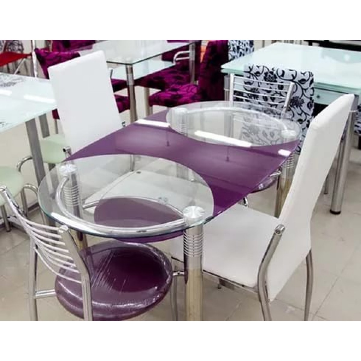 Стол кухонный фиолетовый